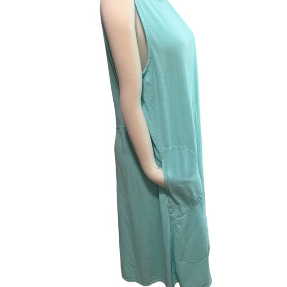 Eucalyptus Relaxed Fit Summer Light Turquoise Sleeveless Dress size L - Picture 4 of 9